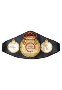 1985 Tony “TNT” Tubbs WBA Autographed Championship Belt