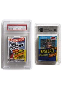 1985 Topps & 1987 Fleer Baseball Unopened Cello Packs