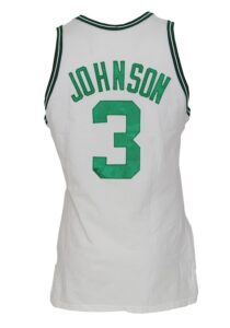 1986-1987 Dennis Johnson Boston Celtics Game-Used Home Uniform