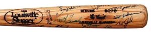 1986-1989 Ray Knight NY Mets Game-Issued Bat Autographed by the 1986 NY Mets Team