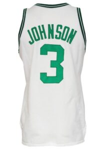 1986-87 Dennis Johnson Boston Celtics Game-Used Home Jersey