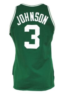 1986-87 Dennis Johnson Boston Celtics Game-Used Road Jersey 