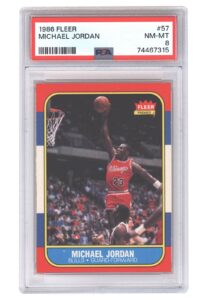 1986-87 Fleer Basketball Complete Set Including #57 Michael Jordan Rookie & Stickers