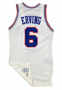 1986-87 Julius “Dr. J” Erving Philadelphia 76ers Game-Used Home Jersey