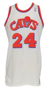 1986-87 Keith Lee Cleveland Cavaliers Game-Used Home Jersey