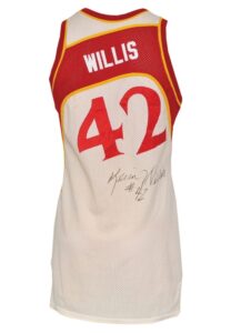 1986-87 Kevin Willis Atlanta Hawks Game-Used & Autographed Home Jersey