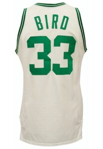 1986-87 Larry Bird Boston Celtics Game-Used Home Knit Jersey