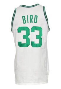 1986-87 Larry Bird Boston Celtics Game-Used Home Uniform