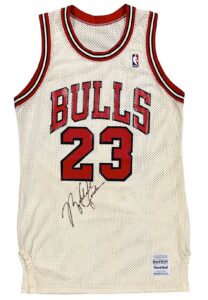 1986-87 Michael Jordan Chicago Bulls Game-Issued Promo Jersey