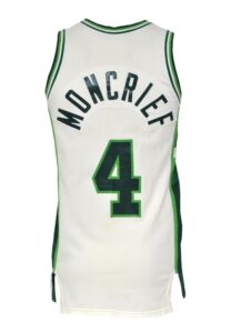 1986-87 Sidney Moncrief Milwaukee Bucks Game-Used Home Jersey