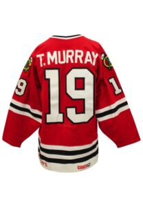 1986-87 Troy Murray Chicago Blackhawks Game-Used Jersey