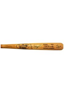 1986-89 Keith Hernandez New York Mets Game-Used & Autographed Bat