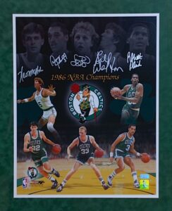 1986 Boston Celtics Framed & Autographed Photo