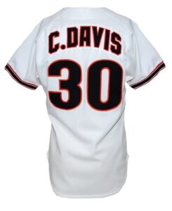 1986 Chili Davis San Francisco Giants Game-Used & Autographed Home Jersey