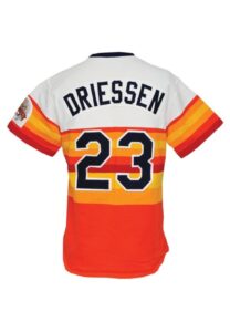 1986 Dan Driessen Houston Astros Game-Used Home Jersey