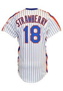 1986 Darryl Strawberry New York Mets Game-Used Home Jersey