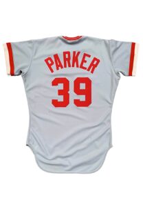 1986 Dave Parker Cincinnati Reds Game-Used & Signed Jersey