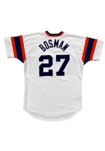 1986 Dick Bosman Chicago White Sox Coaches Worn Home Jersey