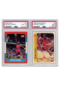 1986 Fleer Basketball Complete Set Plus Stickers