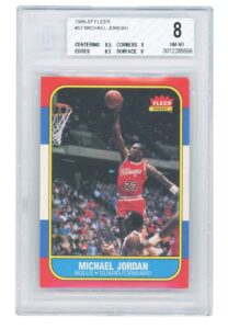 1986 Fleer Michael Jordan Rookie #57