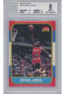 1986 Fleer Michael Jordan Rookie #57