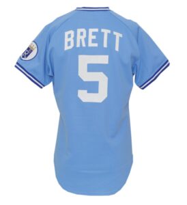 1986 George Brett Kansas City Royals Game-Used Road Jersey