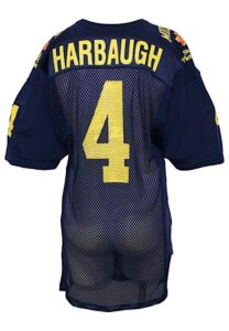 1986 Jim Harbaugh Michigan Wolverines “Sunkist Fiesta Bowl” Game-Issued Jersey