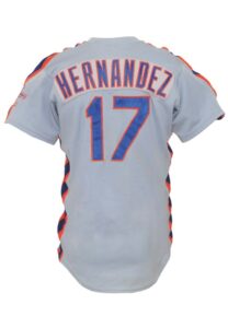 1986 Keith Hernandez NY Mets Game-Used & Autographed Road Jersey