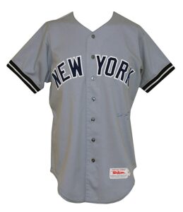 1986 Lou Piniella New York Yankees Managers Worn & Autographed Road Jersey