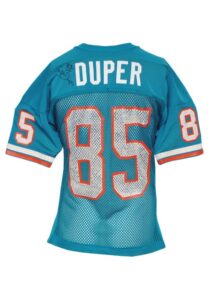 1986 Mark Duper Miami Dolphins Game-Used & Autographed Home Jersey