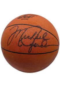 1986 Michael Jordan “Just Say No” Rookie Era Signed Basketball