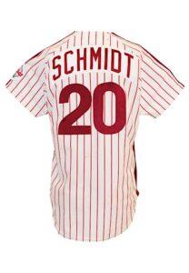 1986 Mike Schmidt Philadelphia Phillies Game-Used & Autographed Home Jersey