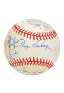 1986 Milwaukee Brewers Team Signed Baseball