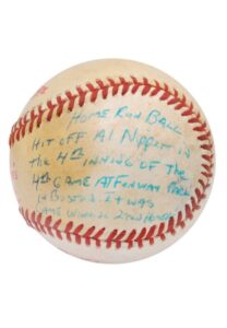 1986 “Miracle Mets” Gary Carter World Series Game 4 Game-Used & Personally Inscribed Home Run Baseball