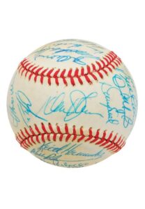 1986 New York Mets Team Signed Baseball