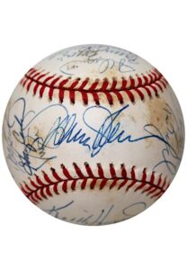 1986 New York Mets Team-Signed ONL Baseball