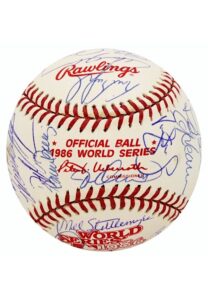 1986 New York Mets Team-Signed OWS Baseball