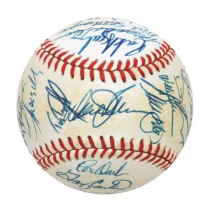 1986 New York Mets World Champions Team Signed Baseball