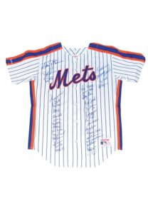 1986 NY Mets Championship Team Autographed Jersey