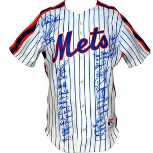 1986 NY Mets World Championship Team Autographed Jersey