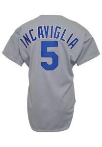 1986 Pete Incaviglia Texas Rangers Game-Used Road Jersey