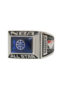 1986 “Pistol” Pete Maravich Old Timers All-Star Ring