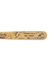 1986 Pittsburgh Pirates Old Timers Day Multi-Signed Bat