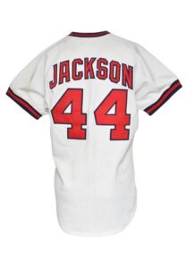 1986 Reggie Jackson California Angels Game-Used/Movie-Worn & Autographed Home Jersey From “The Naked Gun” & 9/17/1984 Game-Used & Autographed Baseball from 500th HR Game