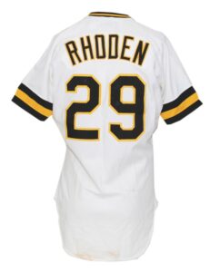 1986 Rick Rhoden Pittsburgh Pirates Game-Used Home Uniform from the Collection of Rick Rhoden