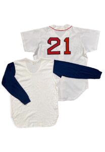 1986 Roger Clemens Boston Red Sox Game-Used Home Jersey & Undershirt