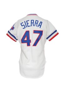 1986 Ruben Sierra Rookie Texas Rangers Spring Training Game-Used Jersey