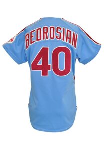 1986 Steve Bedrosian Philadelphia Phillies Game-Used Road Jersey