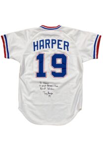 1986 Terry Harper Atlanta Braves Game-Used & Signed Home Jersey