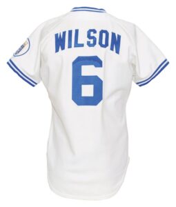 1986 Willie Wilson Kansas City Royals Game-Used Home Jersey